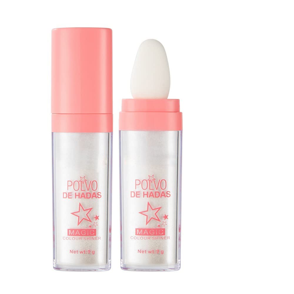 Highlighter Makeup, Body Brightens the Natural Three-dimensional Face Blusher Patting Powder Highlighter. (01# White moonbeam)