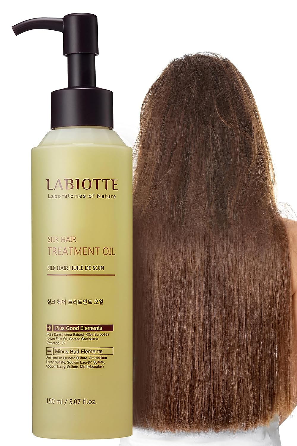Silk Hair Treatment Oil 5.07 Fl Oz| Korean Beauty Hair Care for Hair Repair and Frizz Control| Organic Hair Oil & Hair Shine | Hair Oil for Dry Damaged Hair Growth Enriched with Jojoba Oil