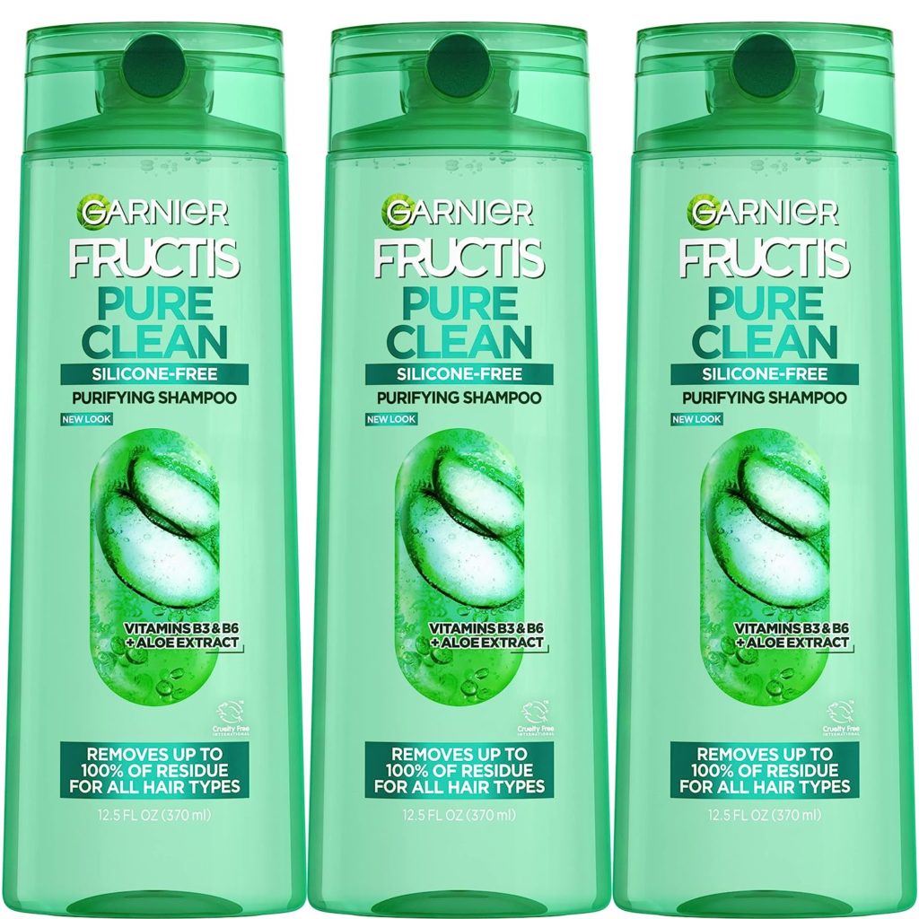Purifying Shampoo, Silicone-Free, 12.5 Fl Oz, 3 Count (Packaging May Vary)